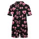 thumbnail image 5 of RKSTN Valentine's Day Gifts Women's Valentines Pajama Sets Plus Size Notch Collar Button Down Valentine Heart Print Short Sleeve T Shirt and Pjs Shorts 2PC Matching Set 2 Piece Summer Loungewear, 5 of 6