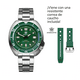 thumbnail image 2 of Steeldive Reloj de Buceo SD1970 Verde acero inoxidable, Cristal zafiro, 44mm, Movimiento automatico Seiko NH35, Pulsera con bisel de ceramica, 2 of 5