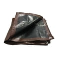thumbnail image 4 of ProCover Bâche 20x20 Robuste 8-9 Mil, Résistante aux Intempéries, Multi-Usage, Réversible Noir/marron, Poly Bâche, Solide, Durable, Protège Sols et Meubles, Protège Buissons et Jardins, Bâche de Toit Temporaire, 4 of 4