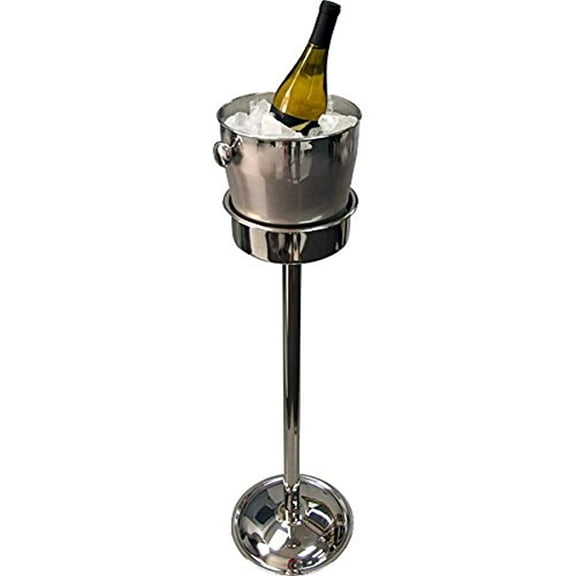 KegWorks Wine Champagne Bucket with Pipe Style Stand 34 Inches High