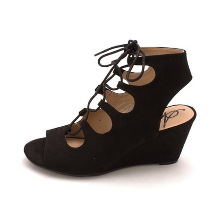 - Suriya Lace-Up Demi Wedge Sandals
