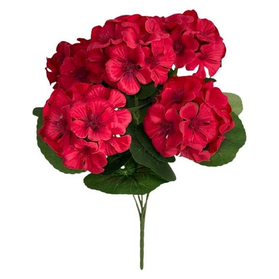 Artificial Flowers 15Inch Artificial Begonia Flowers 45 Heads Begonia Plants for Indoor Outdoor Home Garden Living Room Decor,Artificial Begonia Flowers for Outdoors Spring Decor(Red,)
