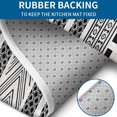 thumbnail image 4 of White Geometric Diamond Chevron Pattern Bathroom Rugs Sets 3 Piece,Toilet Cover Set,Absorbent Non Slip Bathroom Mats Sets with U-Shaped Contour Rug Toilet Rug Set, 4 of 5