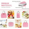 thumbnail image 5 of Lunch Bag for Women & Men Adult Insulated Lunch Box, Small Leakproof Cooler Food Lunch Containers Reusable High Capacity Lunch Tote Bags for Work, Travel, Outdoor (Grey), 5 of 10