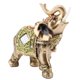 thumbnail image 3 of LetCart Estatua de Elefante-Lucky Feng Shui Estatua de Elefante Verde Escultura Riqueza estatuilla Regalo decoración del hogar(Large-Verde), 3 of 14