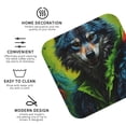thumbnail image 4 of Pofeuu Realistic Style Wolf Warrior Print Leather Coasters Set of 6, Round Cups Mugs Mat Pad for Home Kitchen Heat Resistant Drink Coasters,Square, 4 of 7