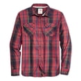 thumbnail image 1 of Levi's Marled Work Button Up Camisa para Hombre, Rojo, X-Large Levis Botones al frente, 1 of 2