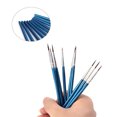 thumbnail image 3 of Flmtop 10Pcs Nylon Hair Artist Paint Tool Watercolor Fine Head Point Tip Brushes Set, 3 of 8