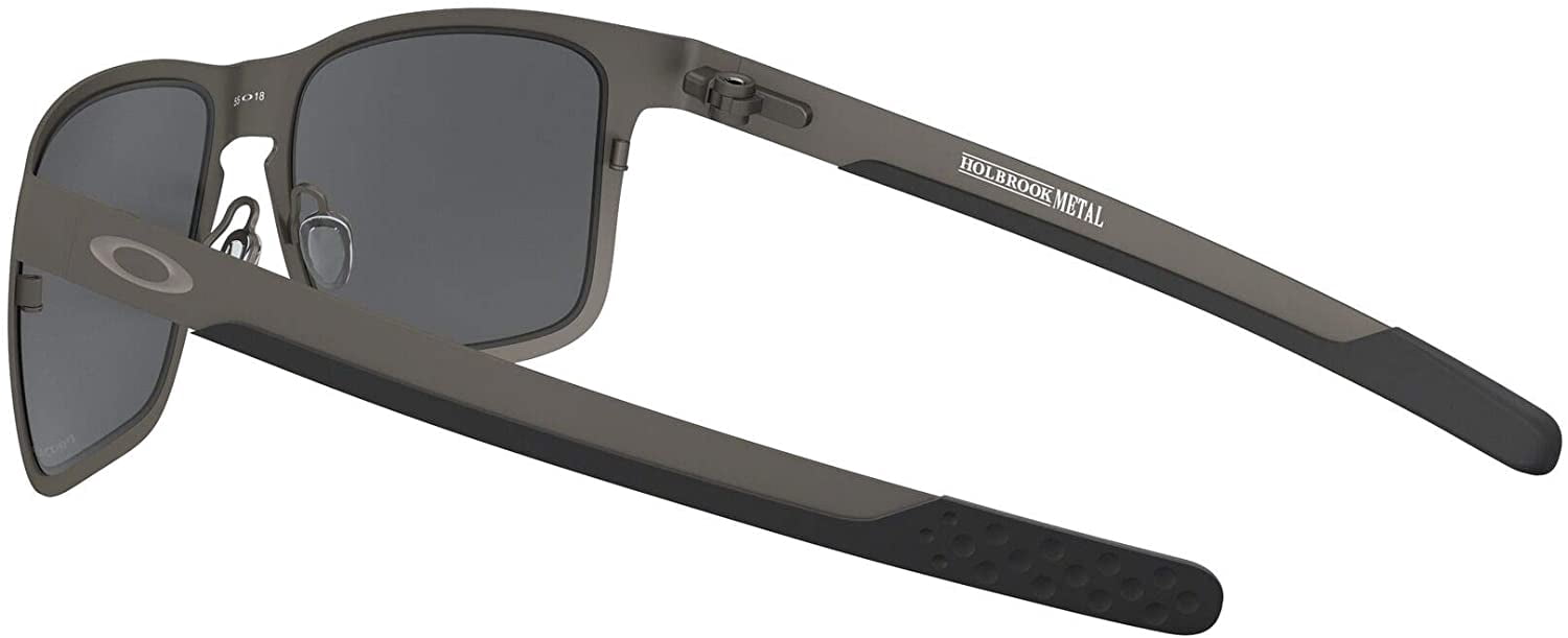 Oakley Men's Polarized Holbrook Metal 0OO4123-41230655 Grey Square Sunglasses