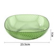 thumbnail image 3 of Assiette à Fruits Réutilisable Transparente Grande Capacité Plateau à Fruits Vert Foncé, 3 of 6