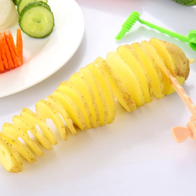 RKSTN Embossing Device 2Pcs Fruit Vegetable Roll Cutter Vegetable Coilers Potato Radish Kitchen Gadgets