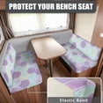 thumbnail image 2 of Mermaid Scales 2PCS Set of RV Sofa Split Seat Cover Couch Covers for Sofa Bed Loveseat Slipcovers for Travel Trailer Couch Non Slip Sofa Seat Accessories, 2 of 7