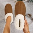 thumbnail image 5 of Women Soft Comfortable Slippers Velvet Fur Lining Winter Snow Boots Indoor Outdoor Use Lightweight Cotton Material, 5 of 6