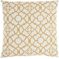 thumbnail image 2 of Waverly Pillows Lovely Lattice 20" x 20" Yellow Indoor/Outdoor Washable Throw Pillow, 2 of 6