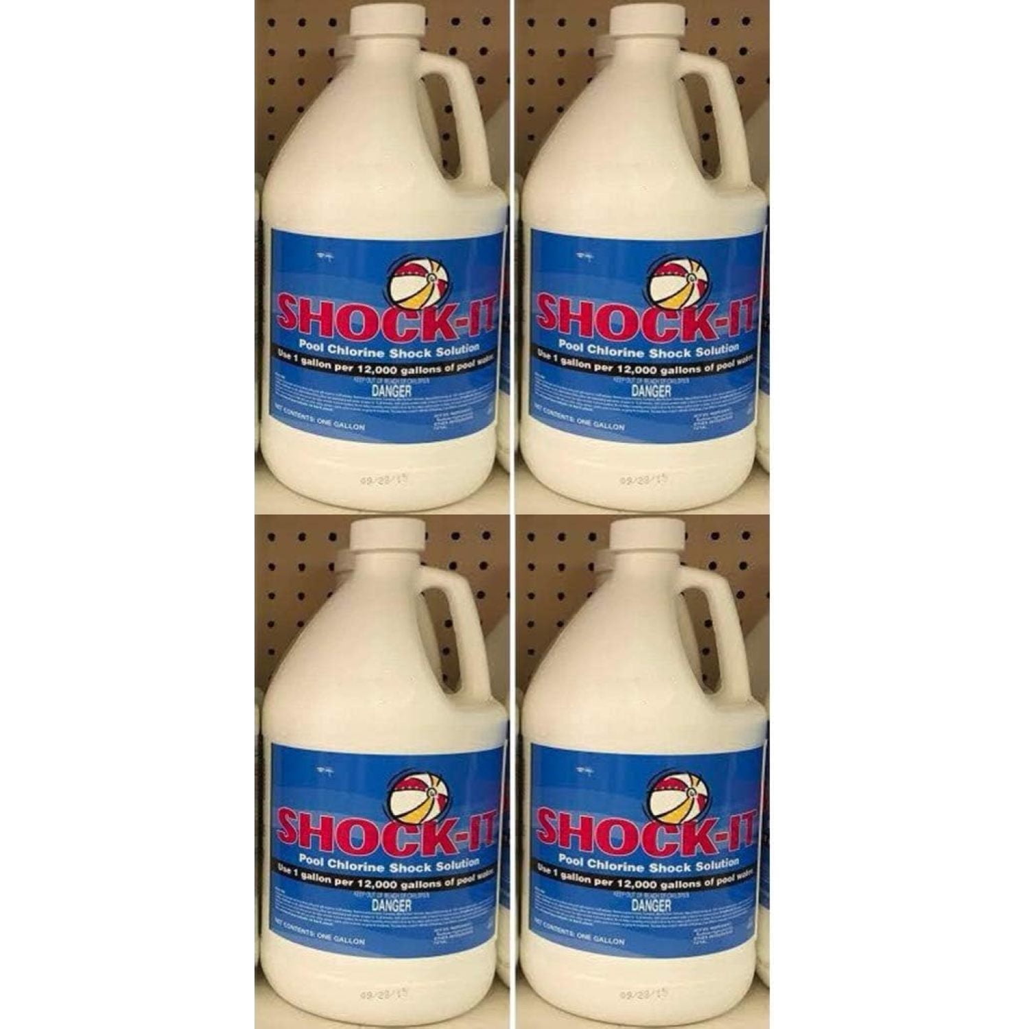 4 Gallons of ShockIt Liquid Chlorine Pool Shock Grade 12.5