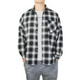 thumbnail image 3 of DODOING Mens Plaid Shirt Button Down Long Sleeve Shirts Plaid Shirt Plaid Shirt Mens Button Down Shirt Top Blouse, 3 of 8