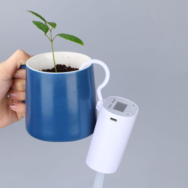 Plant Irrigation System, Automatic Watering System Potted Plants Drip Irrigation Kit DIY Self Water Systems Houseplants Support Digital Programmable Water Timer