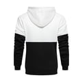 thumbnail image 4 of PuLe Hoodies for Men Men's Casual Fashion Color Blocking Easy Long Sleeved Hooded Top, 4 of 8