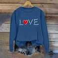 thumbnail image 5 of Dgankt Womens Clothes Womens Sweatshirts Casual Valentine's Day Pullover Tops Oversized Long Sleeve Crewneck Shirts S-2XL, 5 of 5