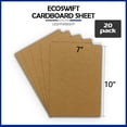 thumbnail image 2 of EcoSwift Brand Premium Medium Weight Natural Chipboard Pads Sheets .022" thick, 7 in. x 10 in., Brown, 20-Pack, 2 of 6