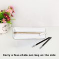 thumbnail image 4 of Up to 60% off Pencil Cases, Leather Pen Bag Business Office Pen Storage Bag Pen Portable Leak-proof Zipper Bag Back to College, 4 of 8