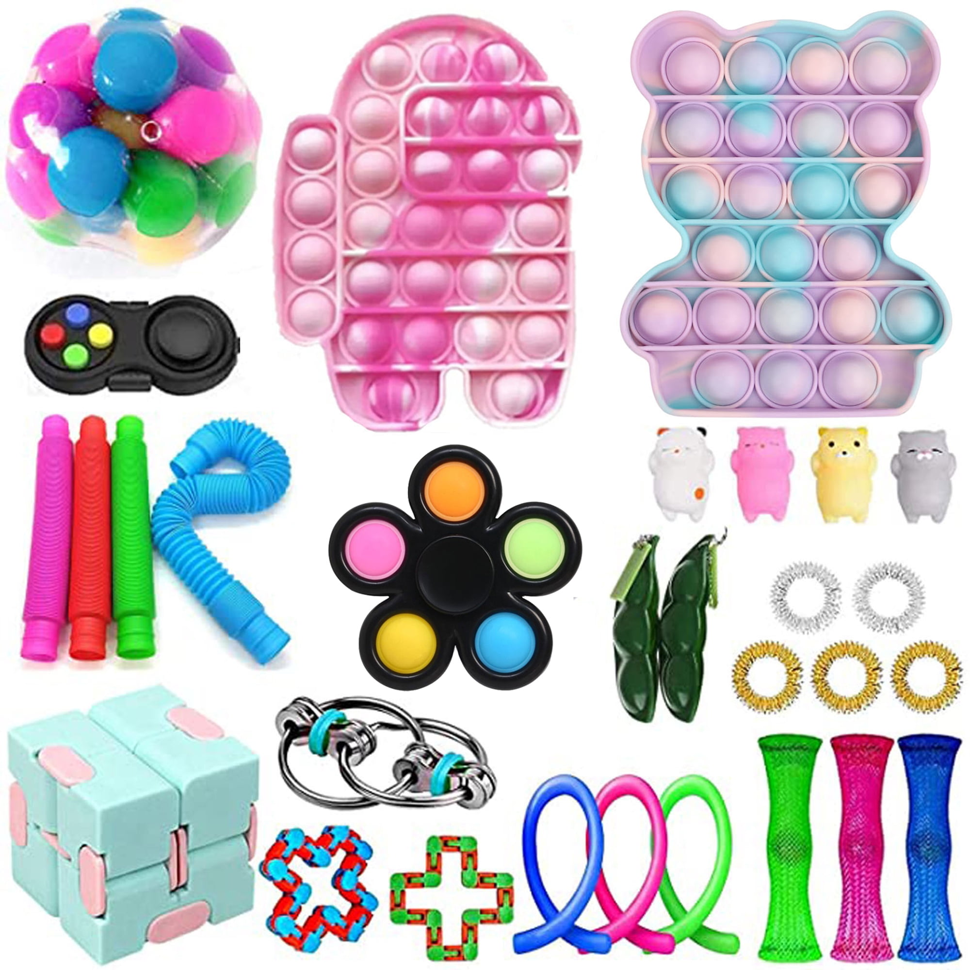 Sunisery Sensory Fidget Toy Set, Cheap Fidget Pack Toys Relieves Stress Anxiety for Kids Adults