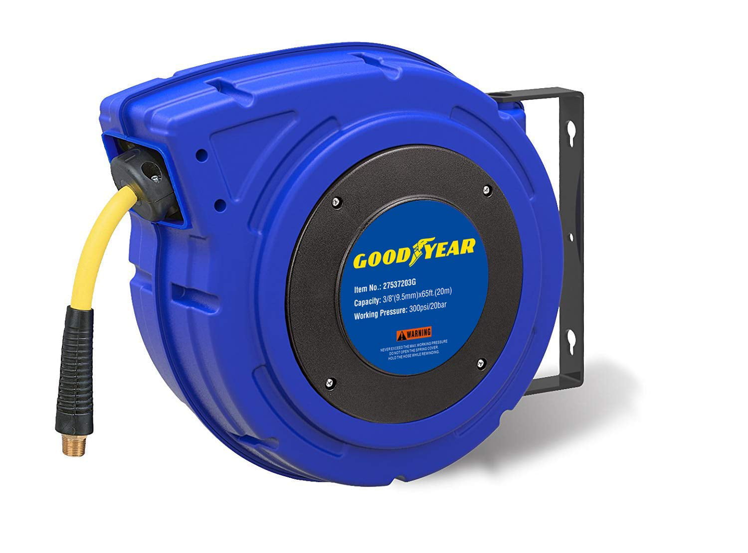 Goodyear Retractable Air Compressor/Water Hose Reel, Max. 300PSI 3/8