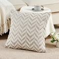 thumbnail image 3 of Home Soft Things Arusha Jacquard Chenille 2 Piece Throw Pillow Cover Set - Silver - 20" x 20", 3 of 7