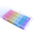 thumbnail image 2 of French Weekly Pill Organizer Morning Noon Evening Night, Small Pill Boxes Medici, 2 of 4
