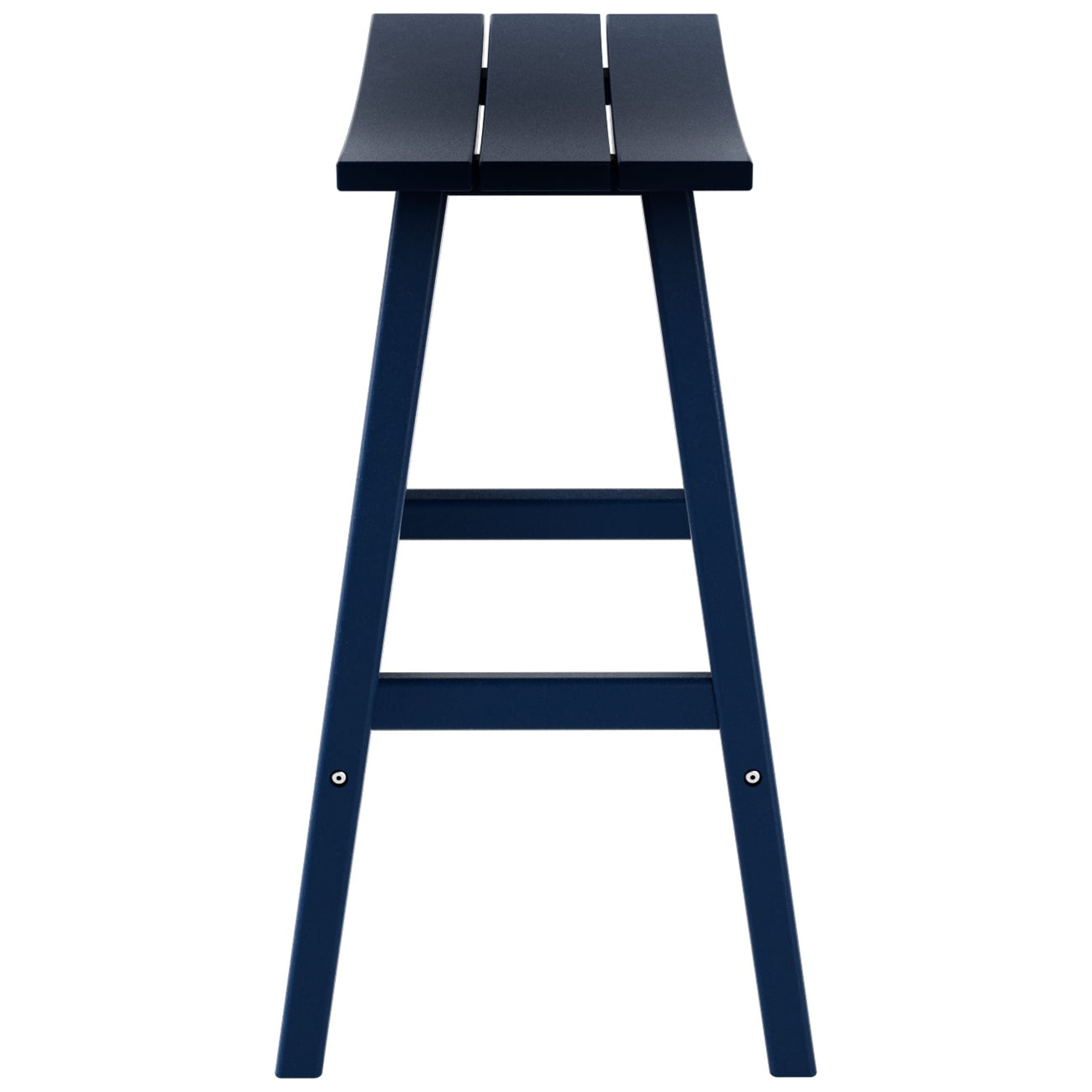 GARDEN 29" Inches Adirondack Plastic Outdoor Bar Stools (Set of 2), Navy Blue