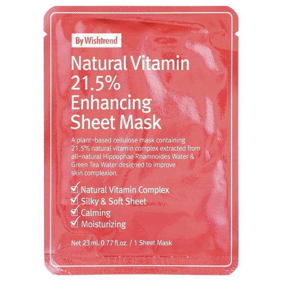 By Wishtrend Natural Vitamin 21.5% Enhancing Sheet Mask