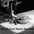 thumbnail image 2 of Adjustable Round Magnetic Seam Guide, New Multi-Functional Magnetic Guide Clamps, Adjustable Thickness Screw, Curved Edge Design for Rounded Hems, Collars, and Circle Sewing (1PCS), 2 of 7
