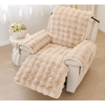 thumbnail image 2 of Fundas para Sillón Reclinable de Piel Sintética, Funda Antideslizante para Sofá Reclinable Suave y Cómoda, Lavable, Funda para Sofá Reclinable con Correas Elásticas, Protector de Muebles para Niños, 2 of 8