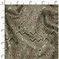 thumbnail image 2 of Soimoi Cotton Satin Spandex Green Fabric By the Yard - 54 Inch Wide - Ikat Fabric - Elegant and Traditional Patterns for Stylish Creations Printed Fabric, 2 of 6