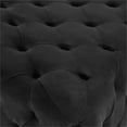 thumbnail image 4 of Sunpan Babette 61" Transitional Fabric and Steel Bench in Abbington Black/Brass, 4 of 6