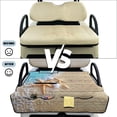 thumbnail image 5 of Xoenoiee Beach Starfish Seashell Wood Print Golf Cart Seat Covers, Foldable Golf Cart Seat Towel Blanket for Yamaha, EZGO, Club Car and More 2-Seat Golf Carts, Keeps Seat Comfortable and Clean, 5 of 6
