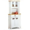 Home Styles Nantucket Corner Buffet & Hutch, White