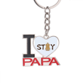 thumbnail image 1 of Place Driving Car Waiting Keychain Metal Keyring Holder Love PAPA Father, 1 of 3