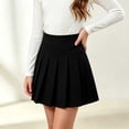 thumbnail image 2 of Pleated Skirts for Girls Elastic High Waist Pleated Skirt with Shorts Fashion School Uniform Skorts Casual Tennis Skirt,14-15 Years, 2 of 9
