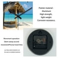 thumbnail image 3 of Beach Wall Clock Battery Operated 14 Inch Glass Wall Clocks Silent Non Ticking Hawaii Summer Tropical Coastal Clock for Kitchen Bedroom Living Room, 3 of 5