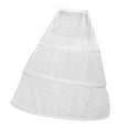 thumbnail image 1 of 3 Aro de de Crinolina Enagua Macarena Vestido de novia Crinoline Petticoat 3 Hoop Bone, 1 of 5