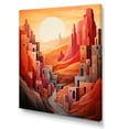 thumbnail image 2 of Designart "Abstract Storm In The Canyon Desert III" Canyon Wall Art Prints, 2 of 7