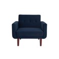 thumbnail image 3 of DHP Nola Modern Velvet Chair, Grey, 3 of 8