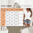 thumbnail image 4 of TEMOFON Tops for Women Blouses Summer Shirts Lace Short Sleeve Raglan TShirts Floral Casual V Neck Tee Shirts Tunic Tops Solid Color White Size S, 4 of 5