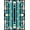 Navy Turquoise Cream, Pattern 1, variant on ODIKA 8'x10' Washable Area Rug Non-Shedding, Easy Care, Striped Coral Reef Starfish Seashell Border Nautical Motifs Marine Flowing for King Size Bedroom Under Bed, Master Suite