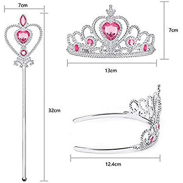 Set De 4 Tiaras Y Varitas De Princesa: Accesorios Brillantes Para Fiestas Y Juegos De Rol