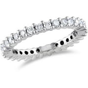 1 Carat T.W. Diamond 14kt White Gold Eternity Ring