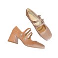 thumbnail image 2 of Zapatos de tacón medio, zapatos de tacón para mujer, zapatos vintage de tacón alto de PU, zapatos de tacón de PU para mujer, fiel a su promesa, 2 of 9