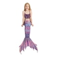 thumbnail image 4 of (2-Pack) Rinsvye Girls Print Swimsuit Set With Top Skirt Bathing Suit For Summer Beach Pool Party Kids Swimwear, 4 of 6