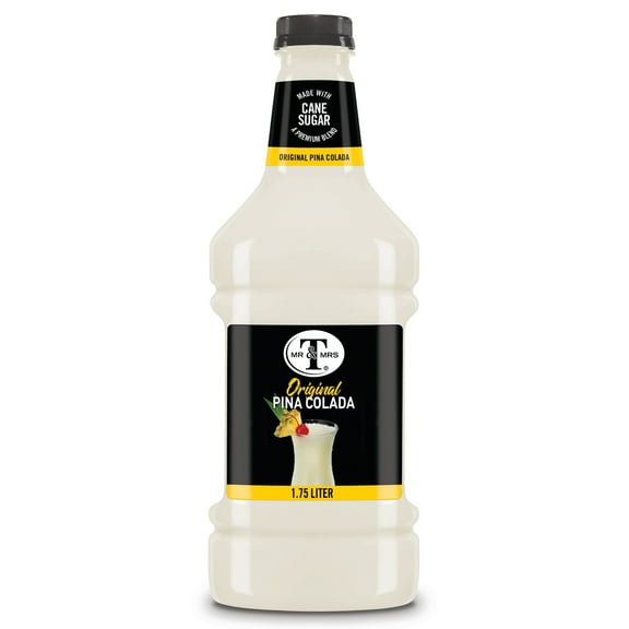 Mr & Mrs T Cane Sugar Piña Colada Mix, 1.75 L, Bottle